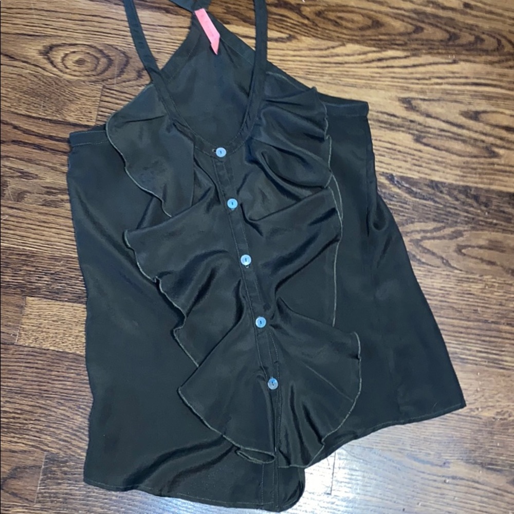 Olive green tank top